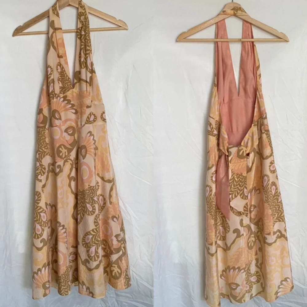 ASO Gretchen Wieners Mean Girls ALT Color Silk Blend Halter Dress US Size 8 Y2K - Picture 4 of 9